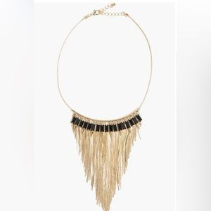 🔥 crystal fringe necklace